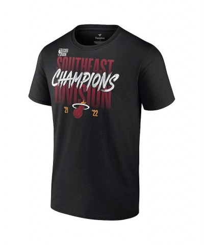 Men's Black Miami Heat 2022 Southeast Division Champions Locker Room T-shirt $18.40 T-Shirts