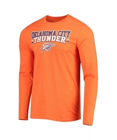 Men's Blue, Orange Oklahoma City Thunder Long Sleeve T-Shirt & Pants Sleep Set $23.65 Pajama