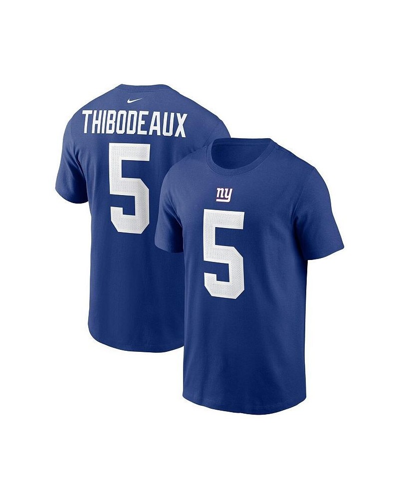 Men's Kayvon Thibodeaux Royal New York Giants 2022 NFL Draft First Round Pick Player Name & Number T-shirt $17.20 T-Shirts