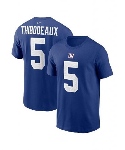 Men's Kayvon Thibodeaux Royal New York Giants 2022 NFL Draft First Round Pick Player Name & Number T-shirt $17.20 T-Shirts