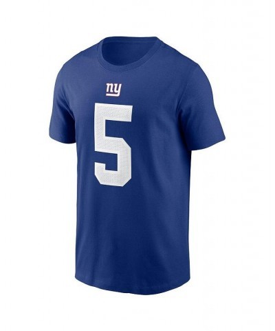 Men's Kayvon Thibodeaux Royal New York Giants 2022 NFL Draft First Round Pick Player Name & Number T-shirt $17.20 T-Shirts