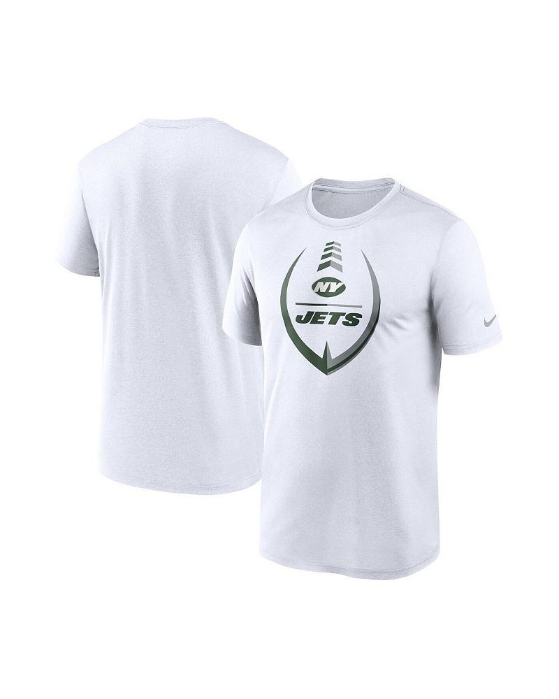 Men's White New York Jets Icon Legend Performance T-shirt $23.19 T-Shirts