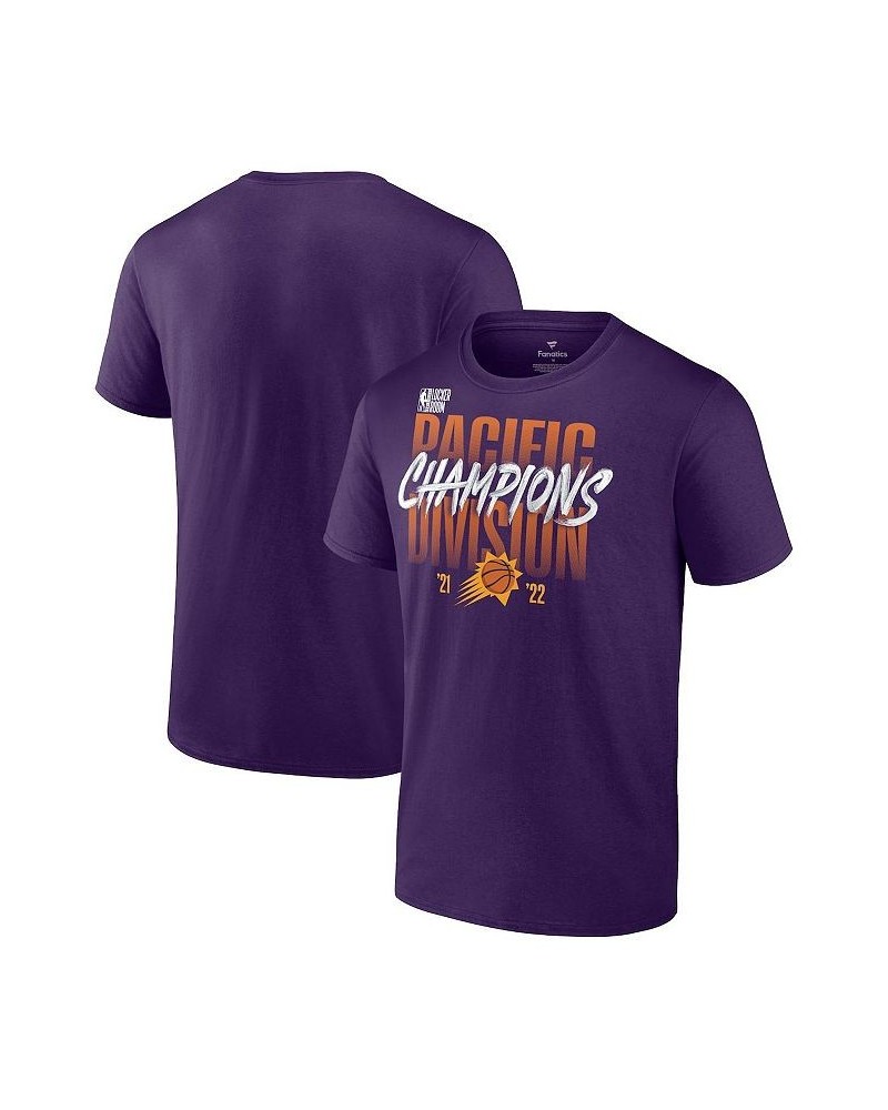 Men's Purple Phoenix Suns 2022 Pacific Division Champions Locker Room T-shirt $16.40 T-Shirts