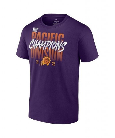 Men's Purple Phoenix Suns 2022 Pacific Division Champions Locker Room T-shirt $16.40 T-Shirts