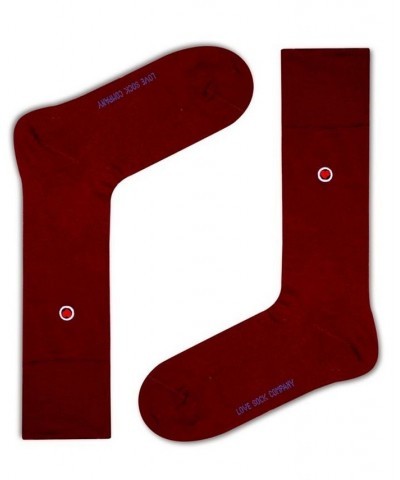 Men's Solid Socks - Navy Red $11.22 Socks