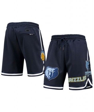 Men's Navy Memphis Grizzlies Chenille Shorts $51.60 Shorts