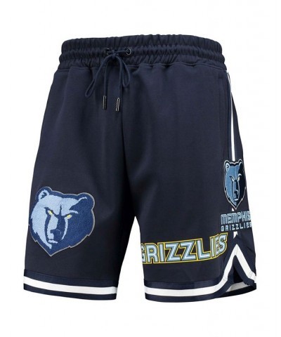 Men's Navy Memphis Grizzlies Chenille Shorts $51.60 Shorts