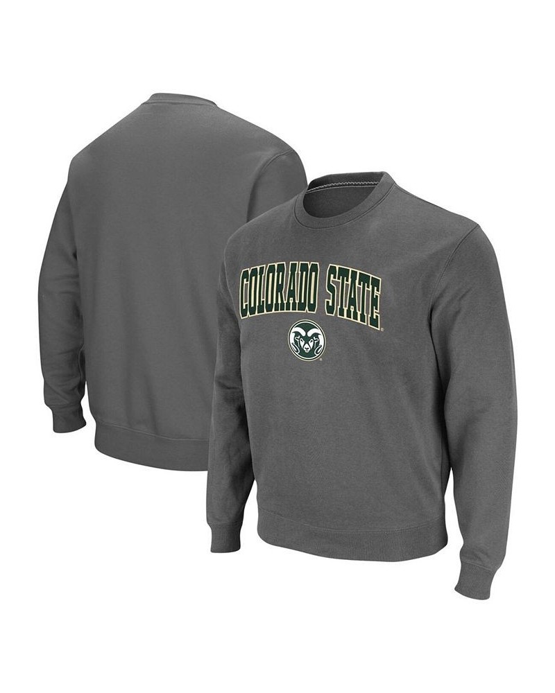 Men's Big and Tall Charcoal Colorado State Rams Arch Logo Tackle Twill Pullover Sweatshirt $23.50 Sweatshirt