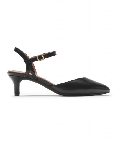 Women's Total Motion Kalila Two Piece Kitten Heel Pump Black $43.20 Shoes