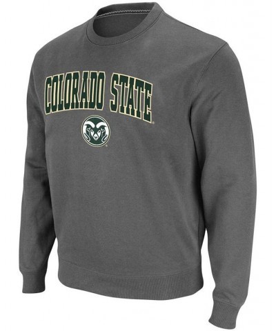 Men's Big and Tall Charcoal Colorado State Rams Arch Logo Tackle Twill Pullover Sweatshirt $23.50 Sweatshirt