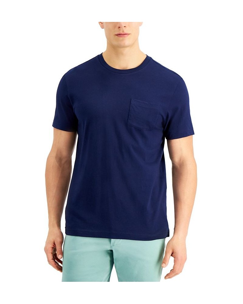 Men's Solid Pocket T-Shirt PD03 $10.19 T-Shirts