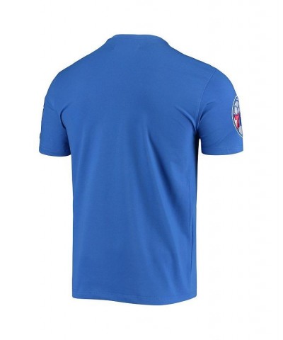 Men's Royal Philadelphia 76Ers Chenille Team T-shirt $32.50 T-Shirts