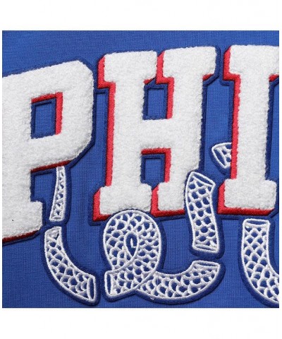 Men's Royal Philadelphia 76Ers Chenille Team T-shirt $32.50 T-Shirts