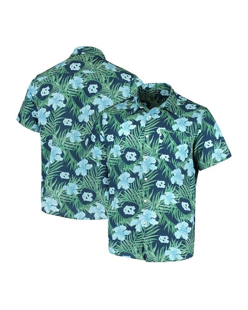 Men's Carolina Blue North Carolina Tar Heels Floral Button-Up Shirt $39.74 Shirts