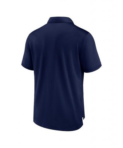 Men's Navy Paris Saint-Germain Pique Polo Shirt $37.79 Polo Shirts