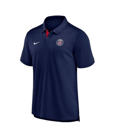 Men's Navy Paris Saint-Germain Pique Polo Shirt $37.79 Polo Shirts