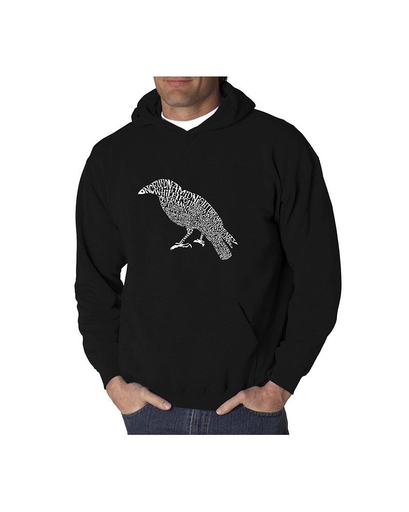 Men's Word Art Hooded Sweatshirt - The Raven Black $27.00 Sweatshirt