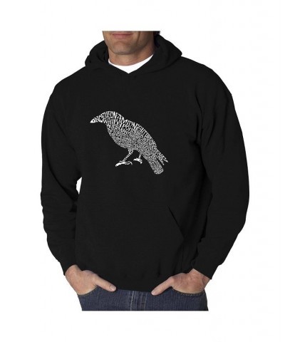 Men's Word Art Hooded Sweatshirt - The Raven Black $27.00 Sweatshirt