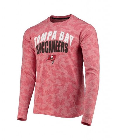 Men's Red Tampa Bay Buccaneers Camo Long Sleeve T-shirt $37.79 T-Shirts