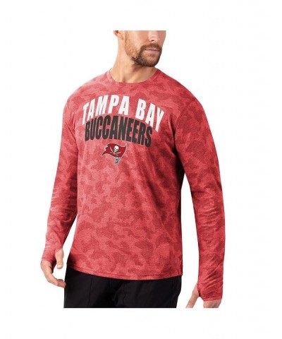 Men's Red Tampa Bay Buccaneers Camo Long Sleeve T-shirt $37.79 T-Shirts