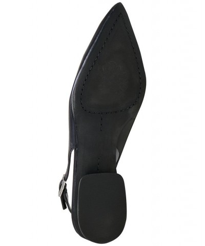 Women's Jesander Pointed-Toe Slingback Flats Black $49.05 Shoes