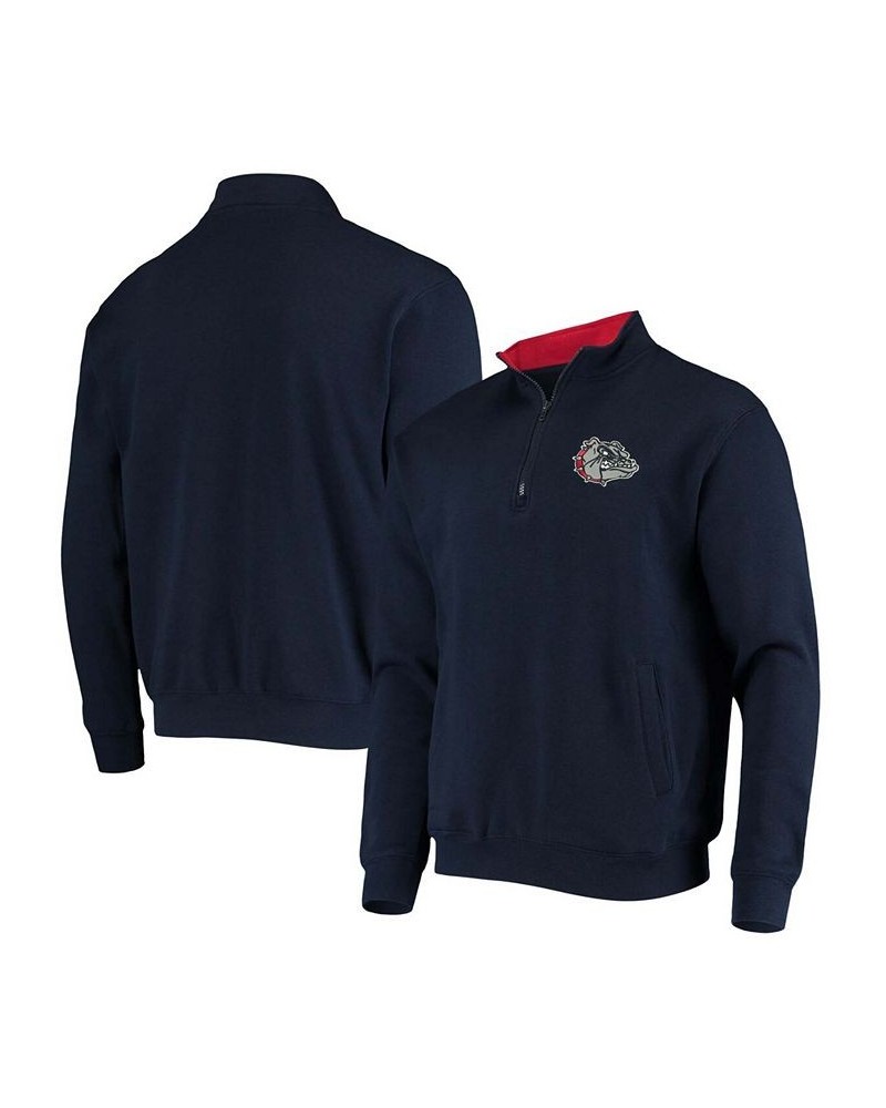 Men's Navy Gonzaga Bulldogs Tortugas Logo Quarter-Zip Jacket $34.79 Sweatshirt