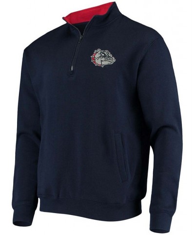 Men's Navy Gonzaga Bulldogs Tortugas Logo Quarter-Zip Jacket $34.79 Sweatshirt