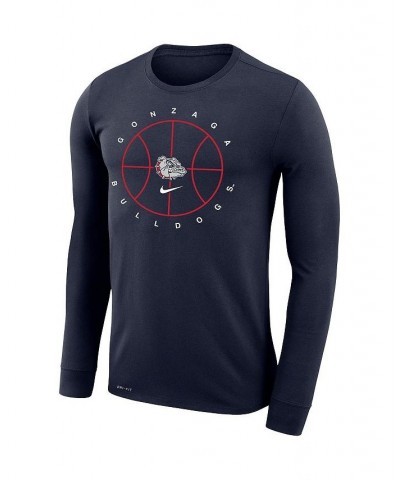 Men's Navy Gonzaga Bulldogs Basketball Icon Legend Performance Long Sleeve T-shirt $22.55 T-Shirts