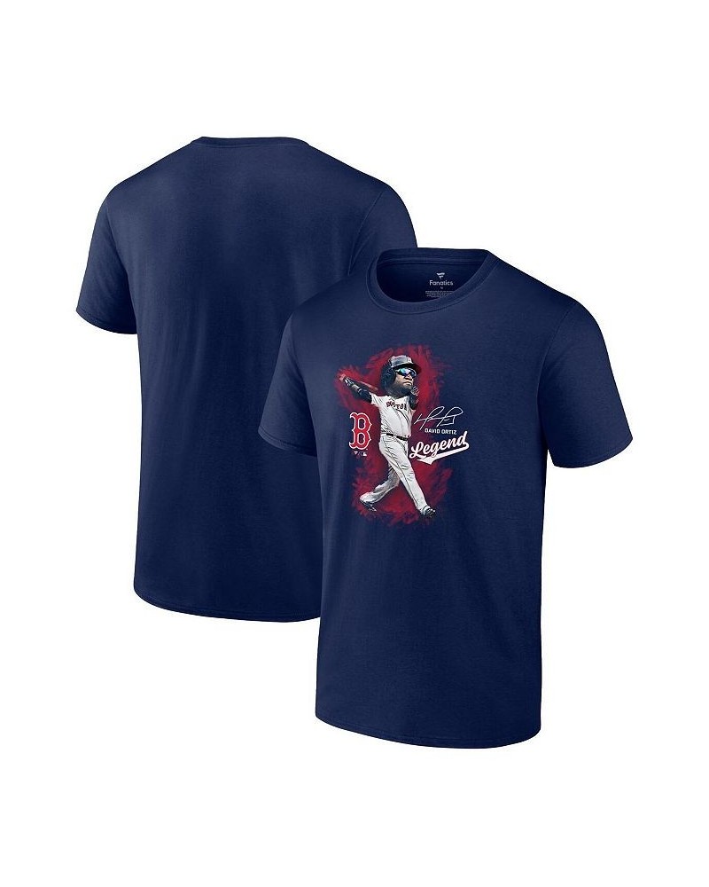 Men's Branded David Ortiz Navy Boston Red Sox Legend Graphic T-shirt $22.78 T-Shirts