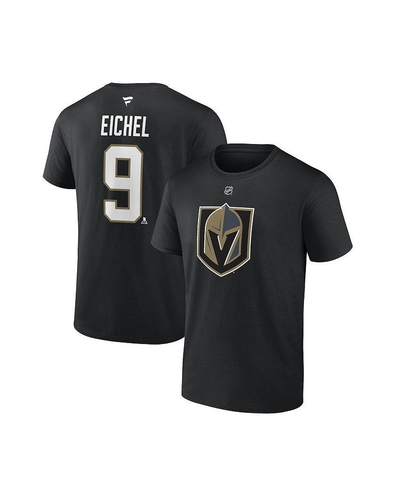 Men's Branded Jack Eichel Black Vegas Golden Knights Authentic Stack Name & Number T-shirt $15.64 T-Shirts