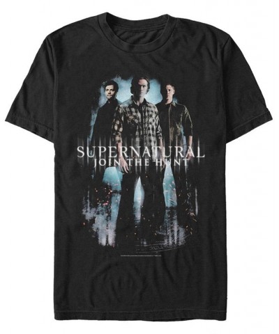 Men's Supernatural Supernatural Trio Poster Short Sleeve T-shirt Black $17.50 T-Shirts