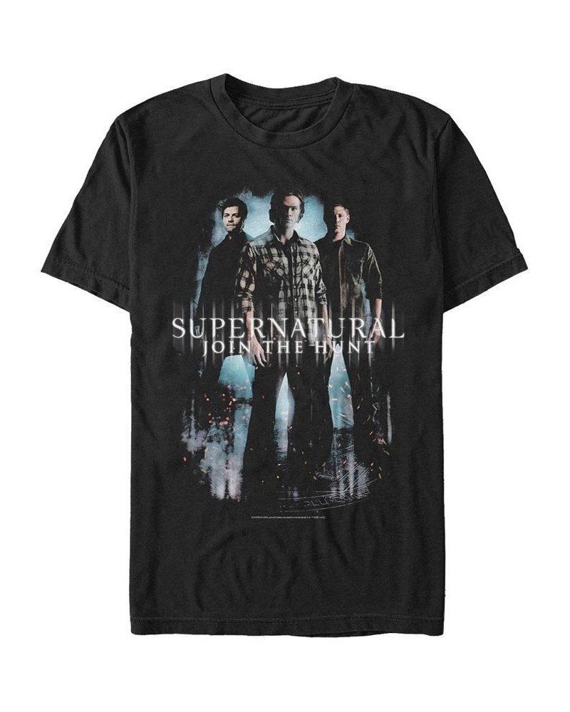 Men's Supernatural Supernatural Trio Poster Short Sleeve T-shirt Black $17.50 T-Shirts