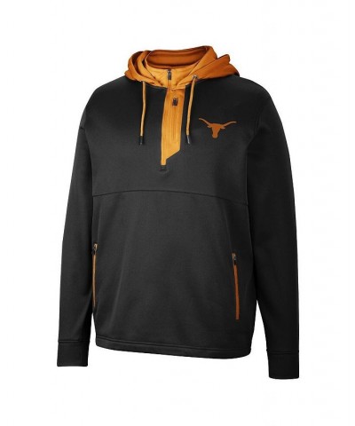 Men's Black Texas Longhorns Luge 3.0 Quarter-Zip Hoodie $39.95 Sweatshirt