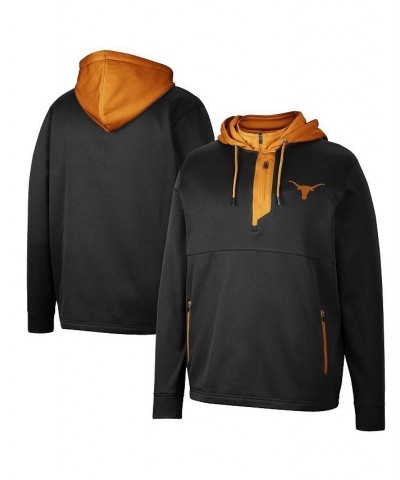 Men's Black Texas Longhorns Luge 3.0 Quarter-Zip Hoodie $39.95 Sweatshirt