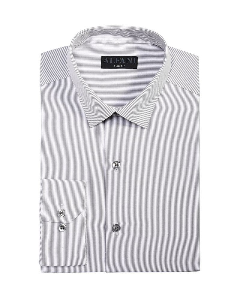 Men's Slim-Fit Stripe Dress Shirt PD02 $12.04 Dress Shirts