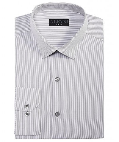 Men's Slim-Fit Stripe Dress Shirt PD02 $12.04 Dress Shirts