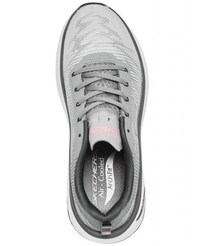 Women's Max Cushioning Arch Fit - Delphi Walking Sneakers Gray $33.00 Shoes