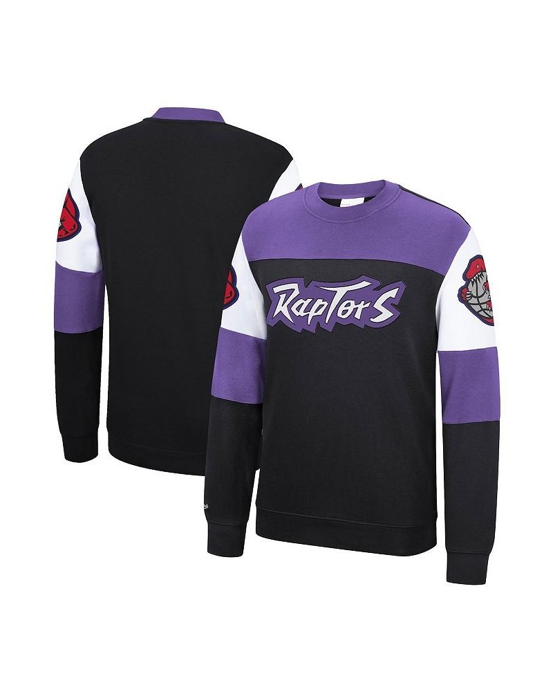 Men's Black Toronto Raptors Perfect Season Fleece Pullover Sweatshirt $31.57 Sweatshirt