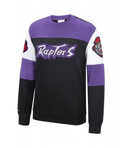 Men's Black Toronto Raptors Perfect Season Fleece Pullover Sweatshirt $31.57 Sweatshirt