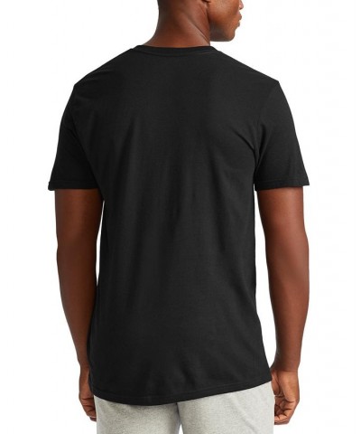 Men's V-Neck Classic Undershirt 3-Pack Polo Black $22.00 Undershirt