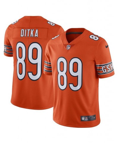 Men's Mike Ditka Orange Chicago Bears Alternate Vapor Untouchable Limited Retired Player Jersey $59.78 Jersey