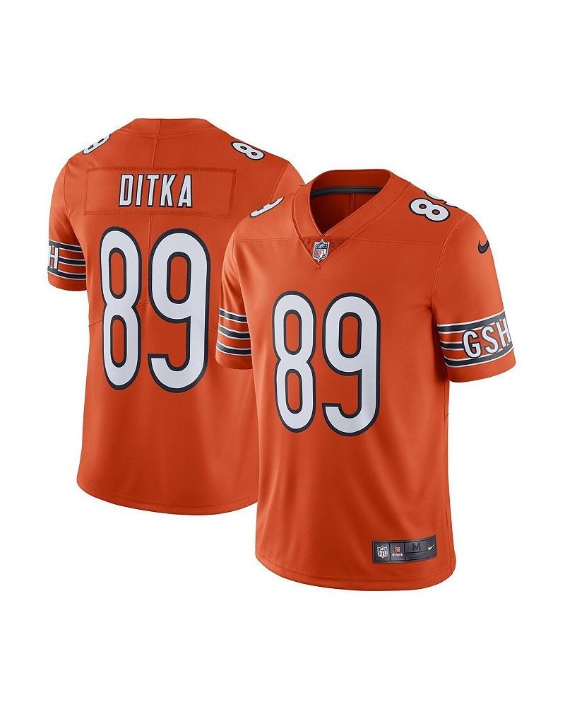 Men's Mike Ditka Orange Chicago Bears Alternate Vapor Untouchable Limited Retired Player Jersey $59.78 Jersey