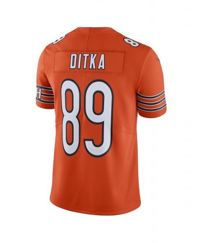 Men's Mike Ditka Orange Chicago Bears Alternate Vapor Untouchable Limited Retired Player Jersey $59.78 Jersey