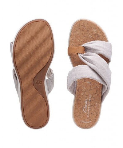 Women's Cloudsteppers Eliza Skip Sandal Tan/Beige $42.50 Shoes