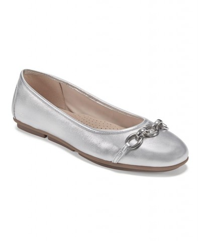 Women's Brandi Casual Slip-On Ballet Flats Gray $39.60 Shoes