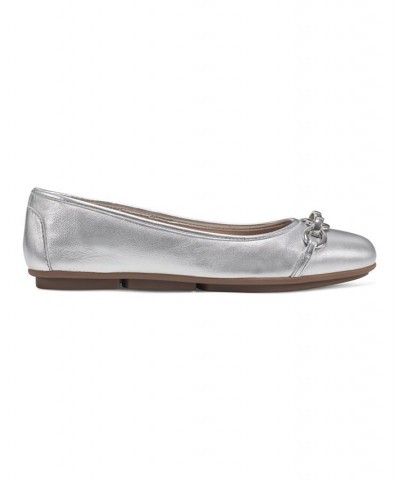 Women's Brandi Casual Slip-On Ballet Flats Gray $39.60 Shoes