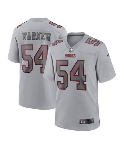 Men's Fred Warner Gray San Francisco 49ers Atmosphere Fashion Game Jersey $51.36 Jersey