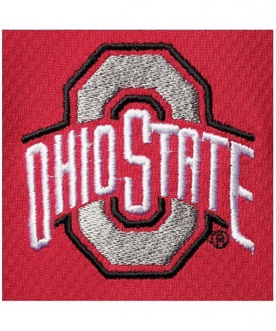 Men's Scarlet Ohio State Buckeyes Big and Tall Textured Raglan Quarter-Zip Jacket $38.49 Jackets