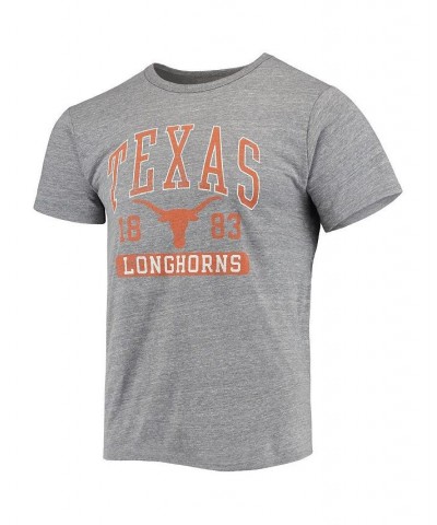 Men's Heathered Gray Texas Longhorns Volume Up Victory Falls Tri-Blend T-shirt $26.54 T-Shirts