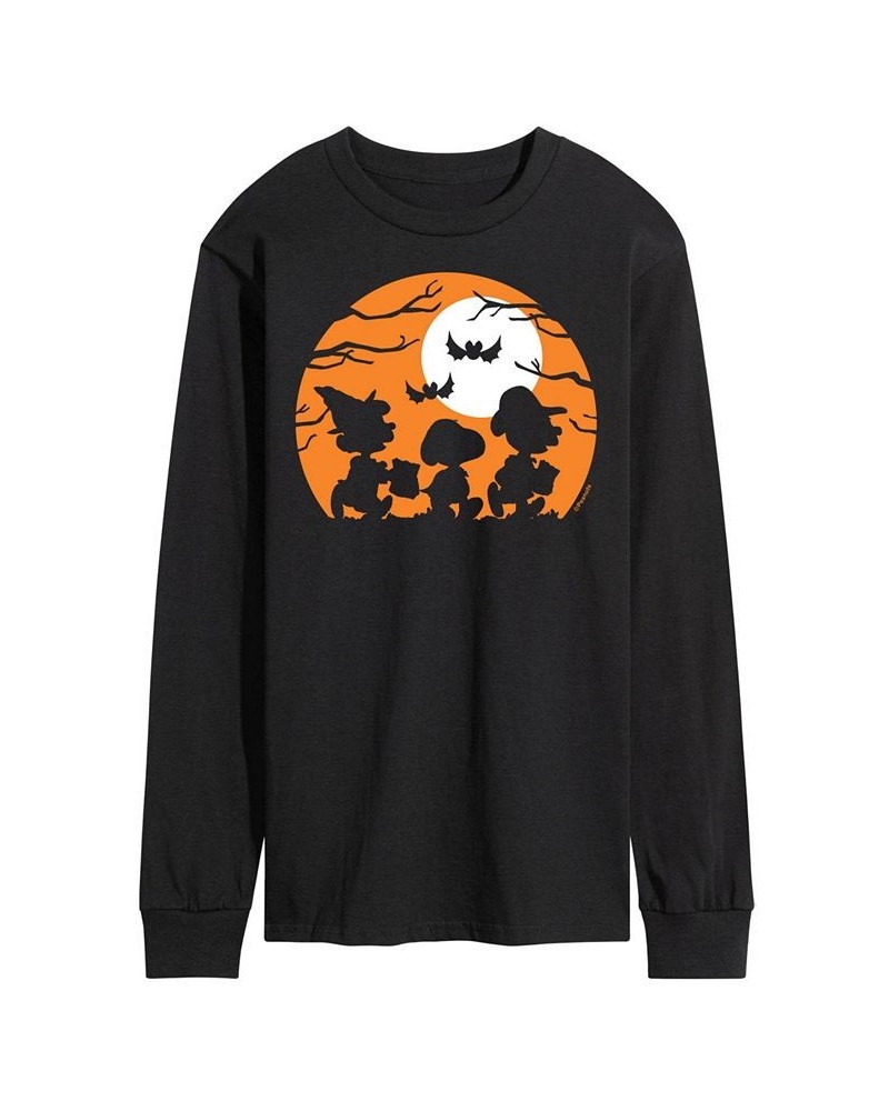 Men's Peanuts Trick or Treating T-shirt Black $22.35 T-Shirts